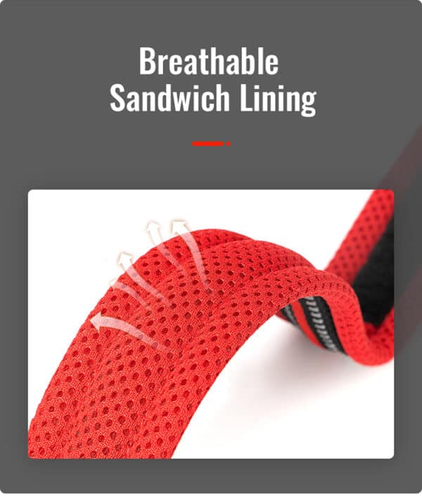 Red Truelove Air Mesh Collar with breathable sandwich lining