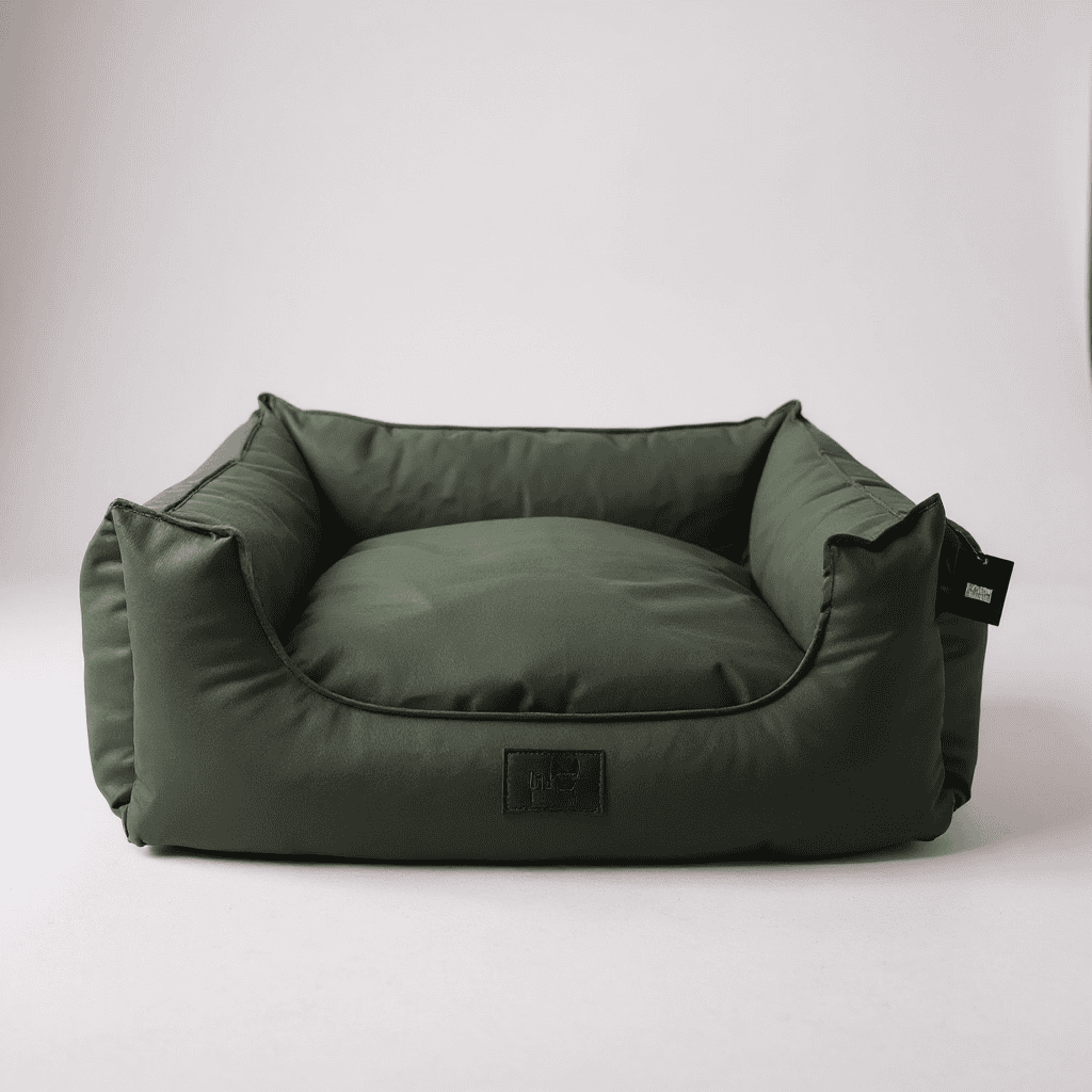 Liberty Waterproof Dog Bed in Forest Green – durable, washable, luxury dog bed by The Dog’s Business
