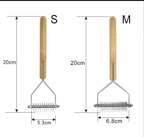 TLK25131 Bamboo pet dematting comb