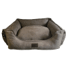 The Liberty-Mustang Deluxe Dog Bed is made from high-quality artificial suede called Mustang. This material is a polished velour with deep natural shades and a fine-grained texture. It resembles natural leather and adds a touch of luxury to any interior.