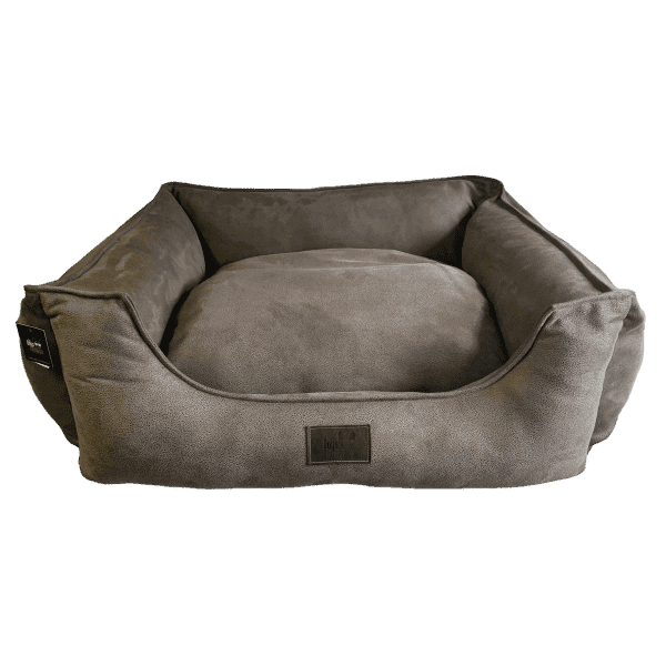 The Liberty-Mustang Deluxe Dog Bed is made from high-quality artificial suede called Mustang. This material is a polished velour with deep natural shades and a fine-grained texture. It resembles natural leather and adds a touch of luxury to any interior.