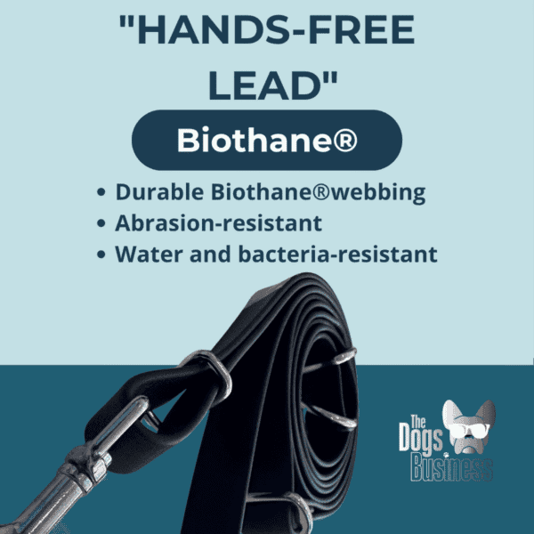 Hands-free Biothane dog lead – durable, abrasion-resistant, waterproof and bacteria-resistant leash