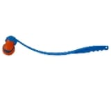 Chuckit! Ultra Tumbler Dog Toy featuring a curved handle with a small orange ball at one end.