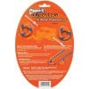 Back of Chuckit! Ultra Ring Dog Toy packaging displays product images, instructions, and features in English and French. The orange and blue toy is made for chasing and fetching, with illustrations and descriptive text.