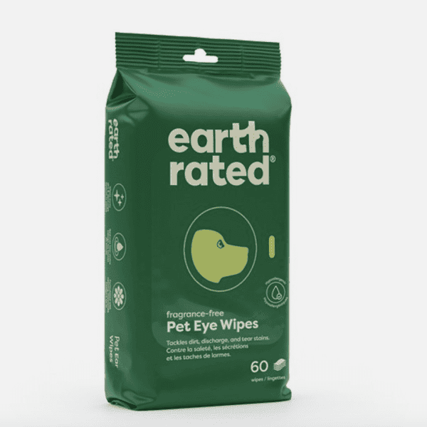 Earth Rated Eye Wipes 60 Wipes