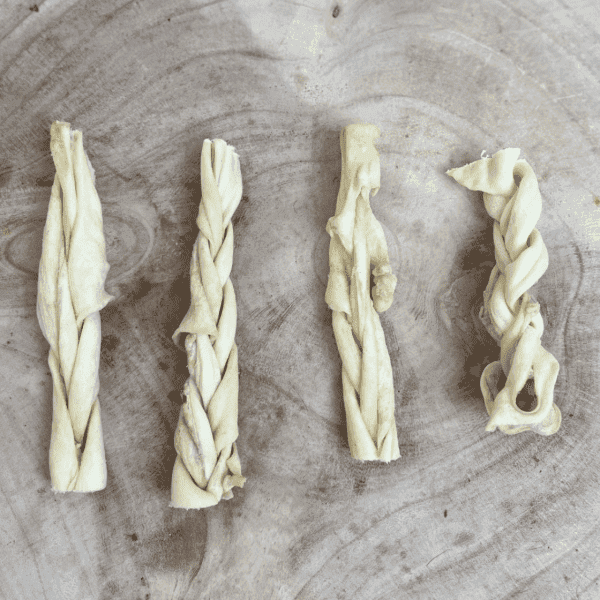 Lamb skin, braided, 15 cm