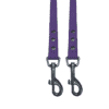 Amethyst purple double clip dog lead made from waterproof Biothane® – part of the 8-in-1 Hands-Free Freedom System