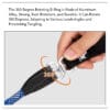 360-degree rotating D-ring on slip lead dog leash - tangle-free nylon rope leash design