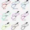 Slip lead dog leash color options - 9 nylon rope leash colors available from TrueLove