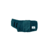 A dark teal microfiber dog belly band with black Velcro straps and a small white label, laid flat on a white background—perfect to pair with your Microfiber Dog Bathrobe | Quick-Dry Absorbent Drying Coat.