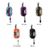 可选颜色 Five Truelove TLB2012 waterproof pet carriers in Baltic, Purple, Olive, Orangeade, and Black—with clips, drawstrings, and side pockets—are shown against a white background with color labels. Made from multi-use DuPont material.
