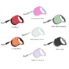 The Truelove Adventure 5m Reflective Dog Leash (Hands-Free TLL5001) comes in seven color combos: red/black, fuchsia/angel blue, foam green/gargoyle, orange/black, white/sprout green, regal orchid/gray, and black/gray with metal clips.