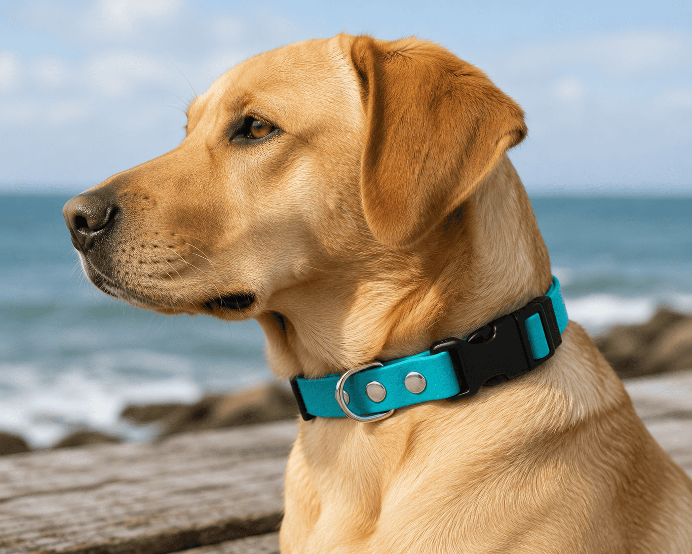 WAVE™ Marine Dog Collar/ Stainless steel hardware - Image 8